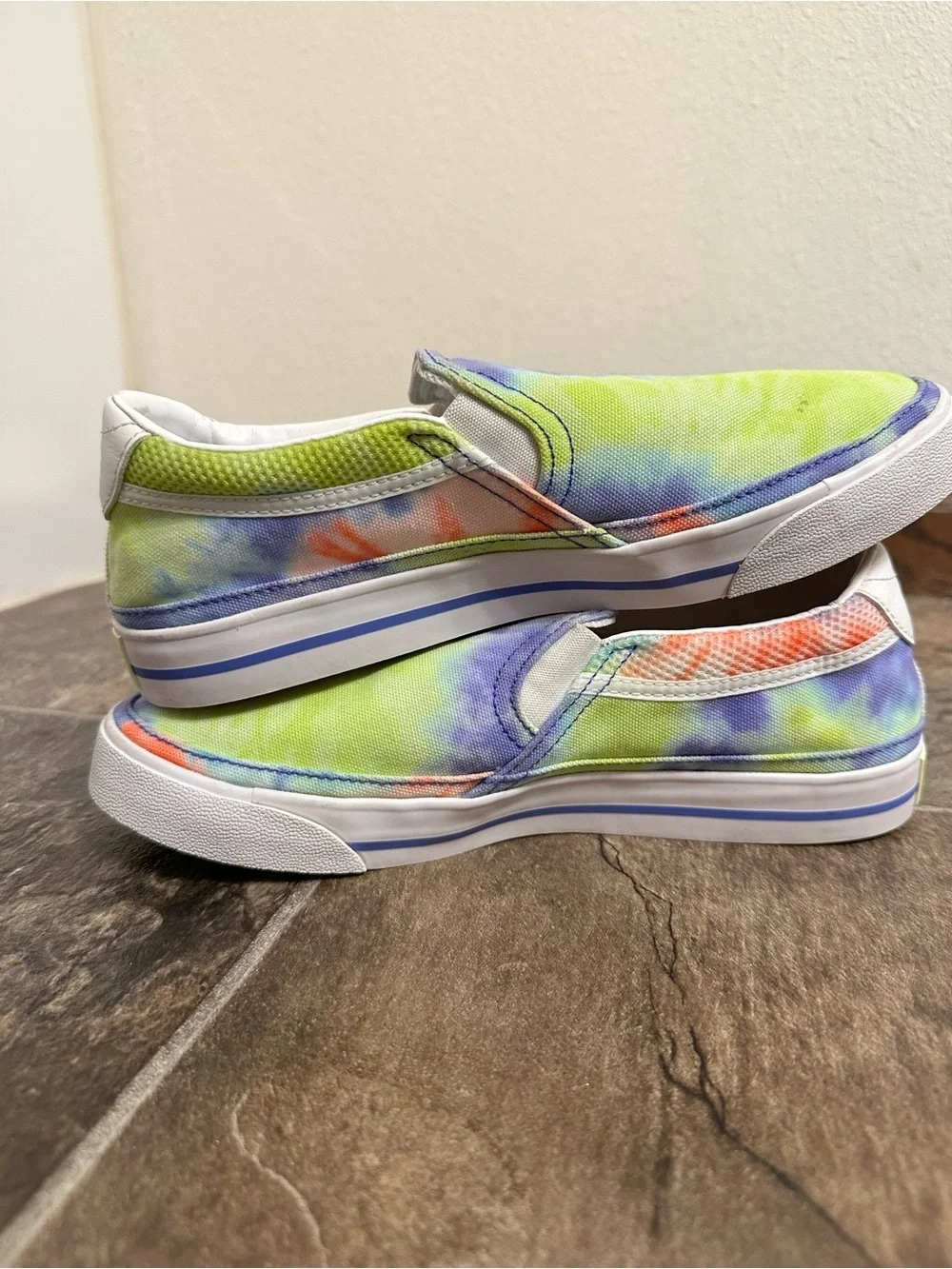 Nike Women's Court Legacy Slip-On Sneakers Tie-Dye Print